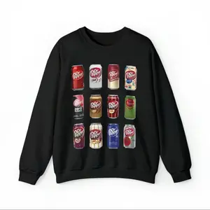 DR.PEPPER Sweatshirt, Dr.pepper Cans Sweatshirt, Vintage Womens Trendy Sweatshirt Cotton Cute