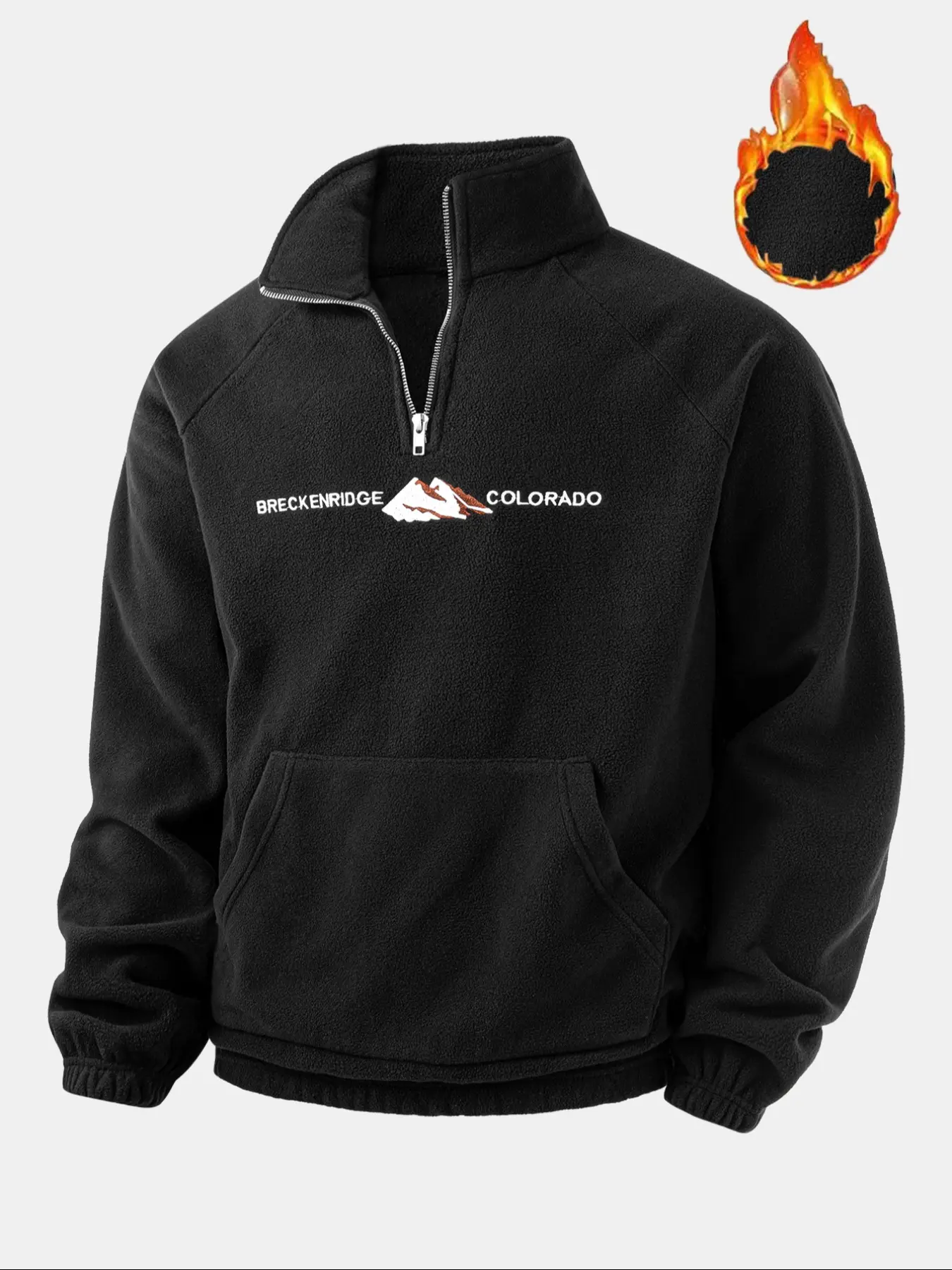 Men's Fall Winter Casual Sports Wear Tops, Fleece Lined Fitted Hoodie Sweatshirts, Casual Hooded Sweatshirt, with Embroidered Design Embroidery, Warm Long Sleeve Pullover for Daily Use Embroidery Hoodies, Clothing Hoodie