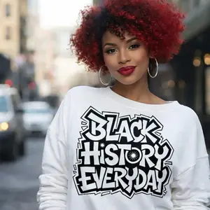 Black History Everyday Screen Print Transfer only– Bold Typography Design