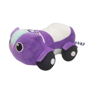 2025 Hot Gabbys doll house Plush Toy Mercat Cartoon Stuffed Animals Smiling Cat Car Cat Hug Gaby Girl Birthday Gift