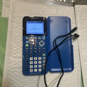 Texas Instruments TI-84 Plus CE Graphing Calculator W Case Cable Blue