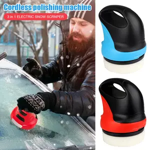 3 in 1 Electric Snow Scraper USB Ice Scraper Winter Auto Window Snow Shovel Windshield Defrosting Ergonomic Handle  Cleaning Tool Accessories Waxing and polishing machine