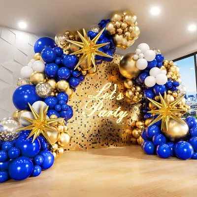 Navy Blue and Gold Wedding Theme Decor TikTok Shop