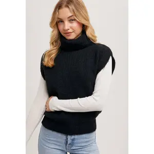 Jade Turtleneck Sweater Vest