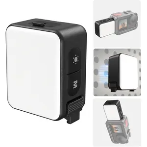 Vlogging Light Mini LED Action Camera Video Light Magnetic Photography Fill Lighting for DJI Osmo Action 6 Action 5 Pro 4/3 Camera Cage Accessories