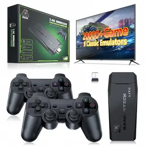 M8 Wireless Retro Game Console, HDMI Output, Plug-And-Play, Vintage Game Box, Wireless Game Stick, 2.4GHz Wireless Controller, 20000+ Games, TV Gaming Experience