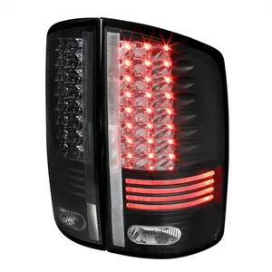 2002-2006 Dodge RAM LED Tail Lights (Matte Black Housing/Clear Lens)