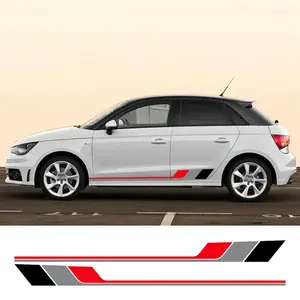 Car Side Door Stickers Vinyl Decal Trims Automotive Decals Exterior Auto Accessories for Audi A1 8X GB GBA Sportback Quattro Ego TFSI E-Tron Urban Side Decals
