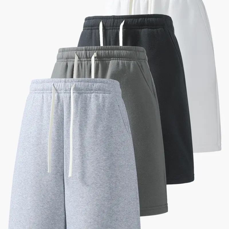 Men’s summer casual athletic shorts, loose straight cut, comfortable and breathable, suitable for running, fitness, training, and other outdoor activities.