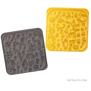 Dog & Cat Lick Mat, Silicone Slow Feeding Pad with Suction Cups, Anti-Choking & Easy to Clean