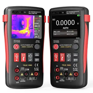2 in 1 Thermal Imaging Camera, 240 x 240 TISR Resolution, 96x96 IR Resolution with 25000 Counts Multimeter, Professional Digital Multimeter with IR Camera, -4?-1022? Temperature Range (Black)