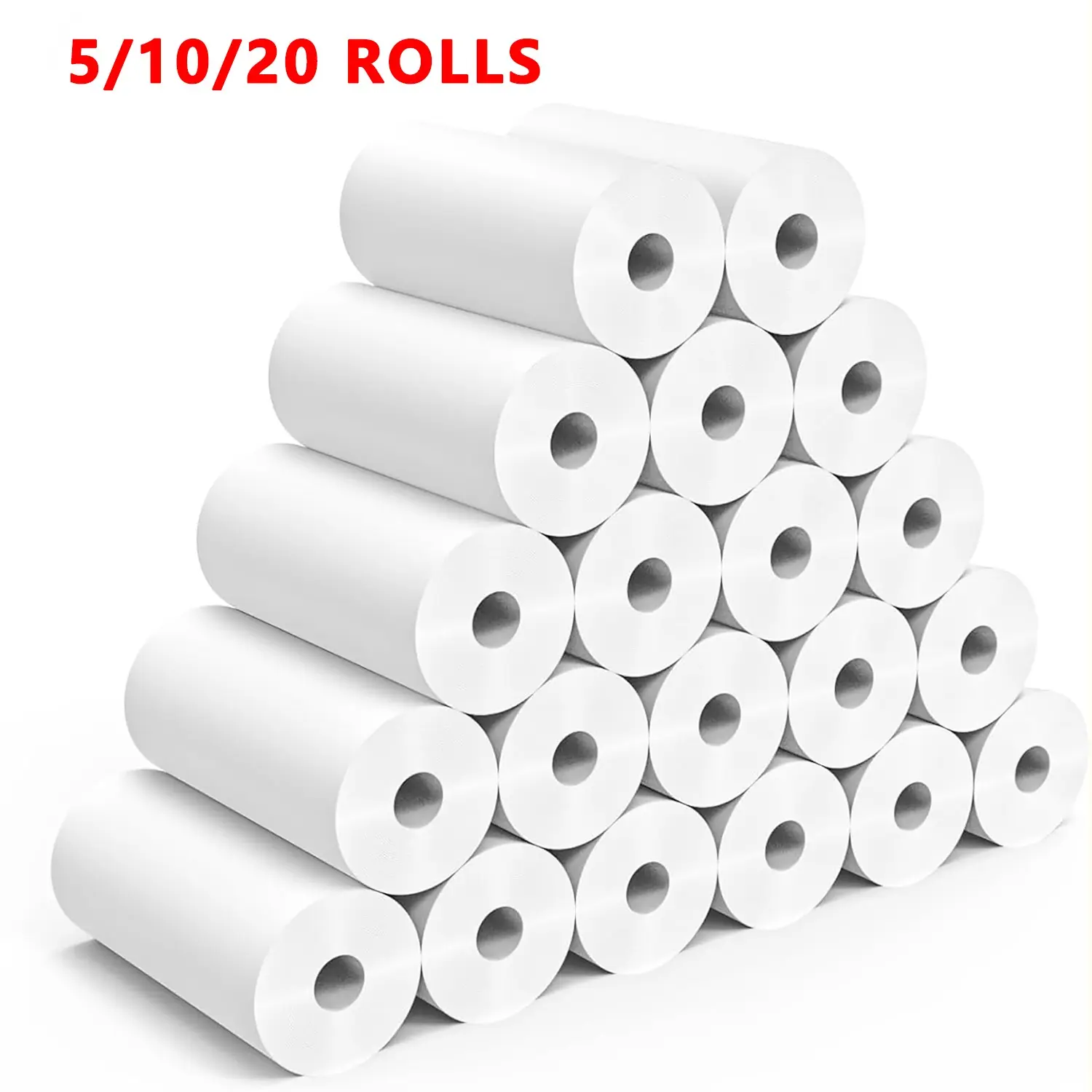 Label Printer Paper, 5/10/20 Rolls Instant Print Paper for Kids Cameras, High-definition Thermal Printing Rolls, Photo Printer Paper, Portable Travel Camera