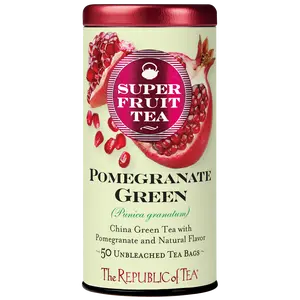 The Republic of Tea Pomegranate Green Tea, 50 Tea Bags