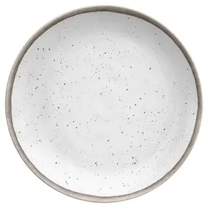 Tarhong  Gray & White Melamine Kiln Dinner Plate