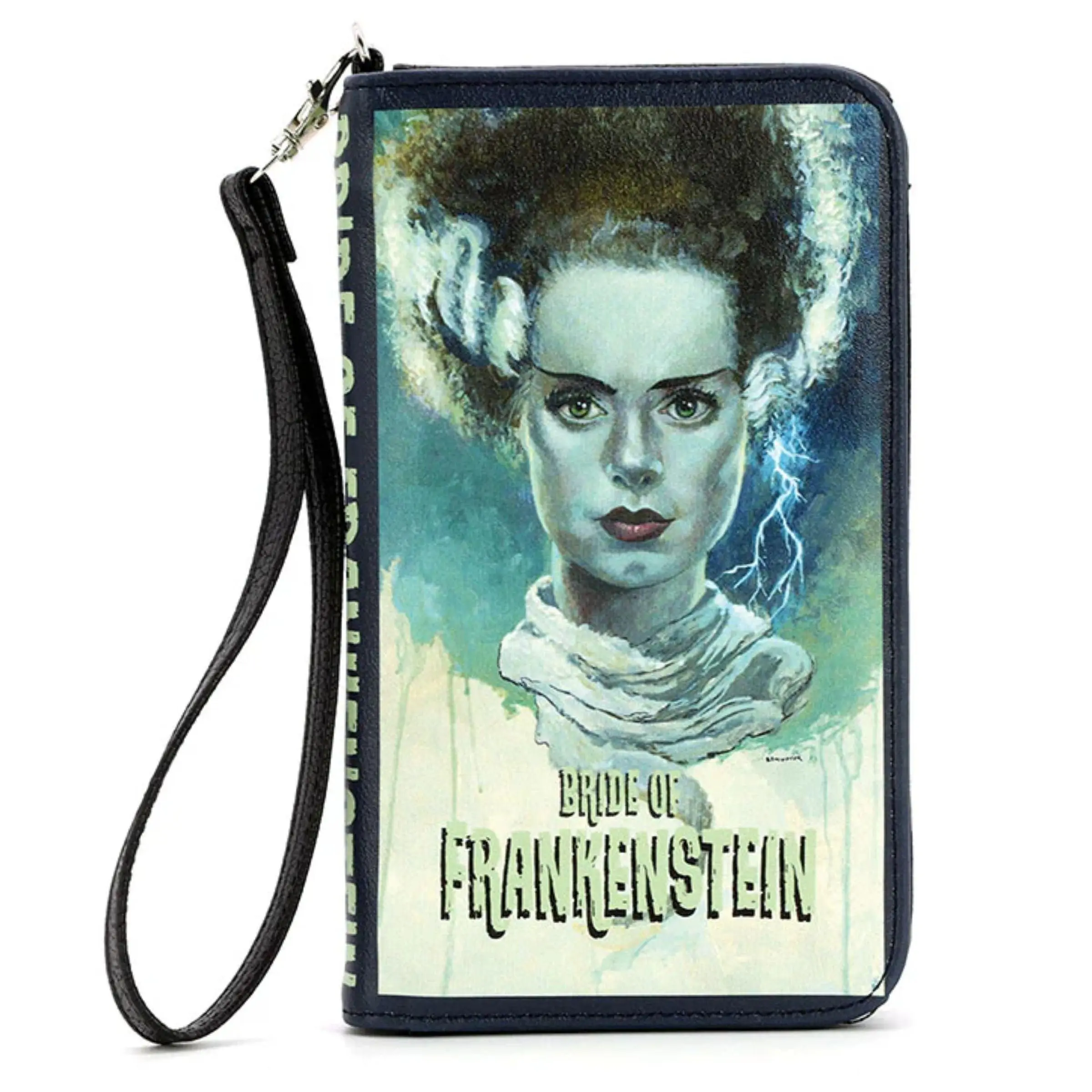 Bride of Frankenstein Wristlet Wallet with Rfid Blocking Bride of Frankenstein Wristlet Wallet with Rfid Blocking