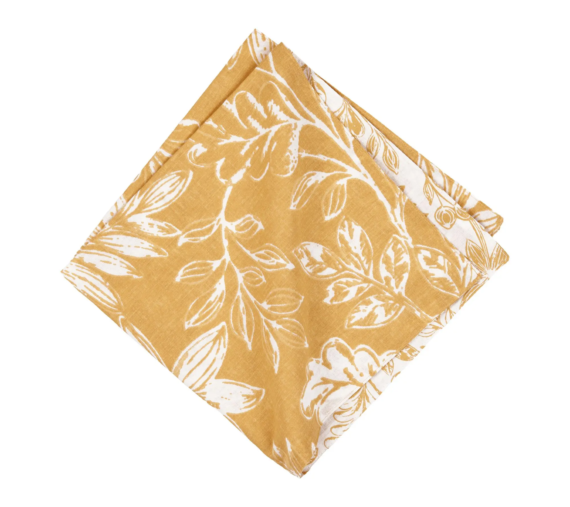 Everview Gold Set of 6 Cloth Napkins  by Valerie
