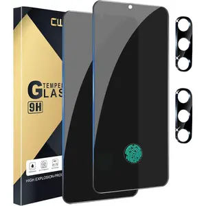 Privacy Screen Protector with Camera Lens Protector, Anti-spy Tempered Glass Screen Protector, Phone Accessories Compatible with Galaxy S24 Plus, Cover, Tempered Glass Top