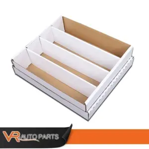 3200 Count 4Row Corrugated Cardboard Trading Card Baseball Coin Slab Storage Box Card Organizer Card Protection