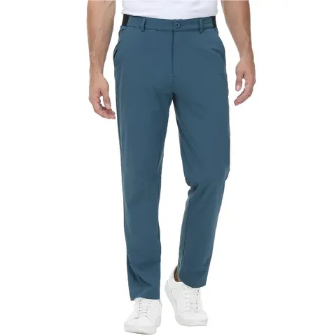 [CLEARANCE] GOPUNE Mens Fashion 4-Way Stretch Golf Pants Lightweight Quick-Dry Casual Work Pant with 3 Pockets Springtok Menswear Trouser Beige Plain Super Thinner Workwear