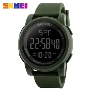SKMEI 1257 Military  Digital Sports Watch LED Waterproof Alarm Men Women