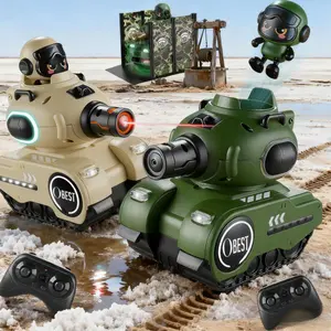 Remote Control Battle Cars Set for Kids Ages 6-10, Interactive Shooting Toy, Home Play & Party Gift, Requires Aa Batteries, Rc Tank