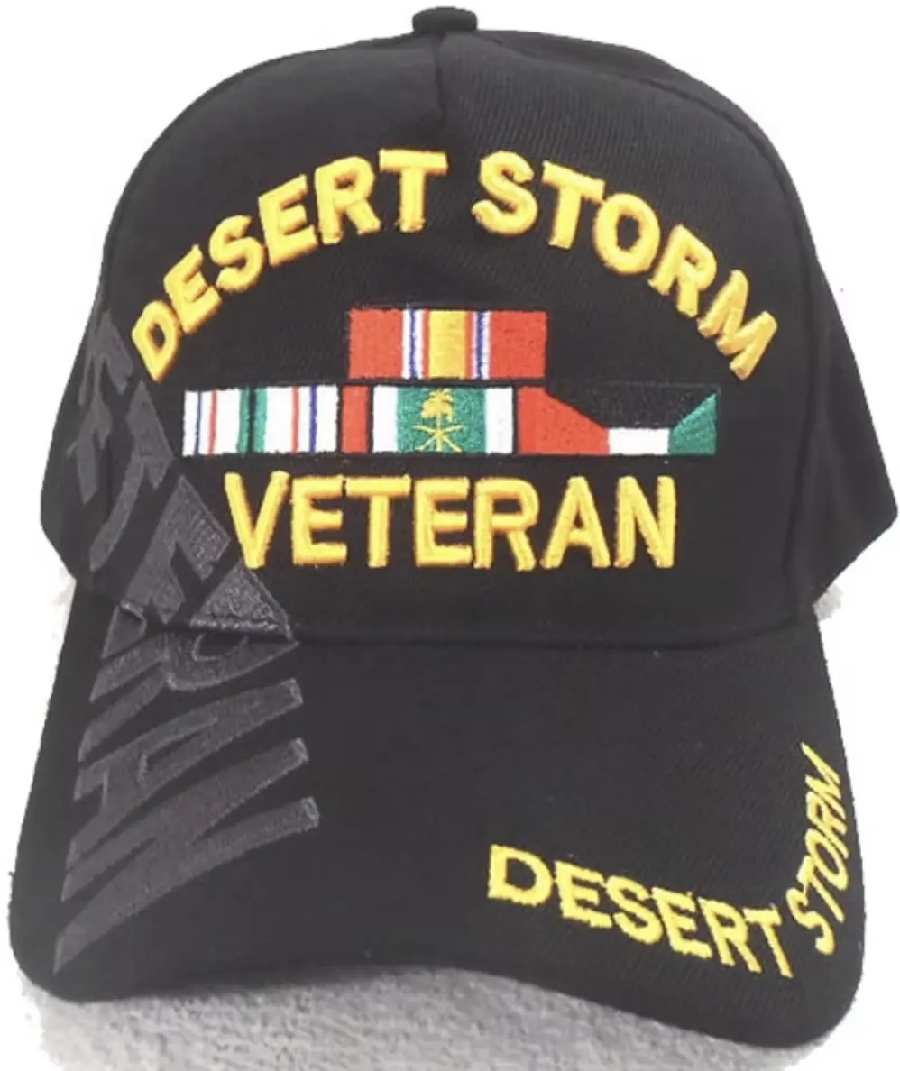 Desert Storm Veteran Black Cap 0100