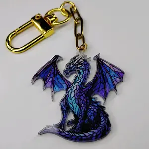 Blue Dragon Keychain Assorted Colors and Styles