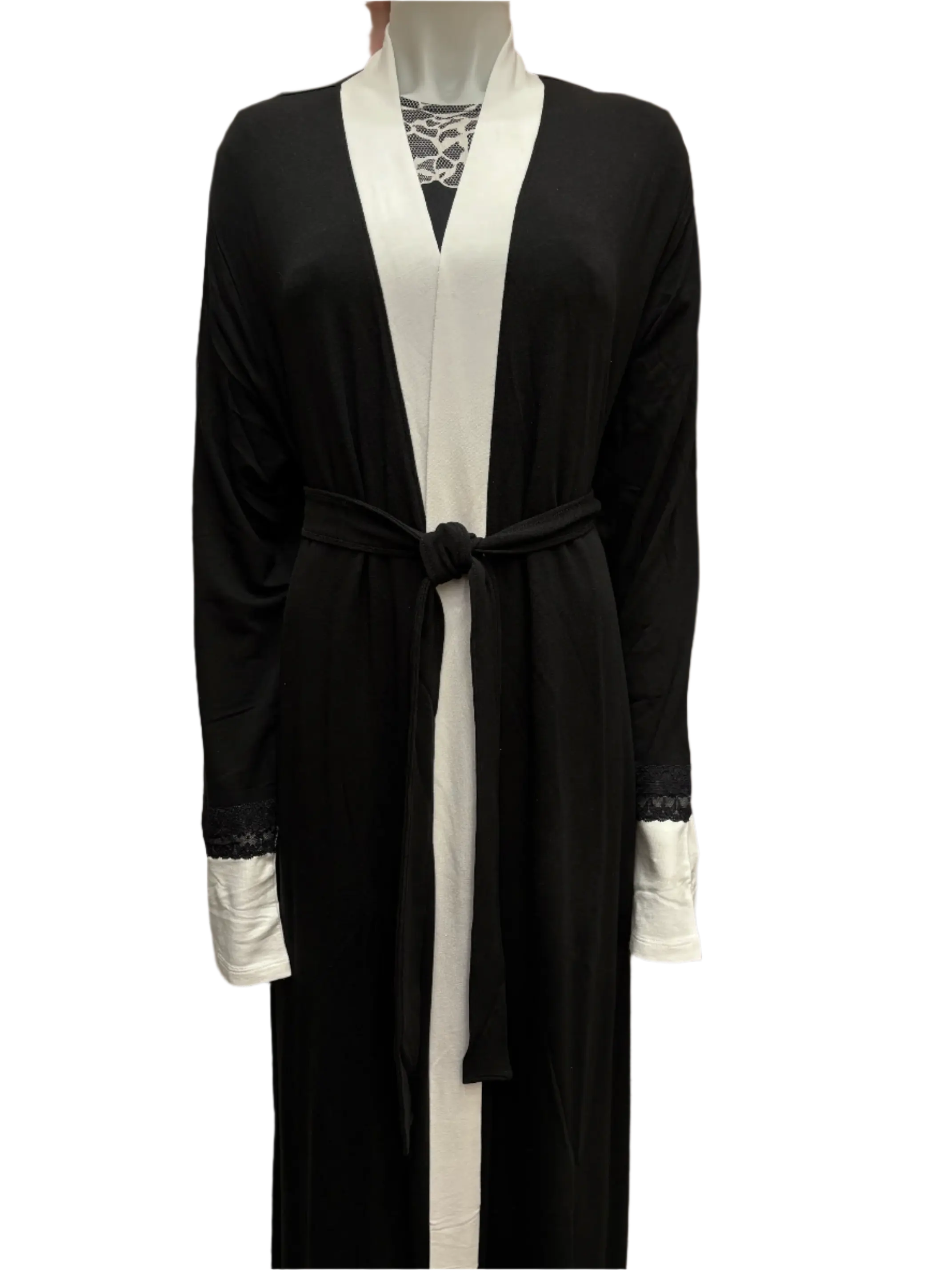 Luxury Peruvian Pima Cotton French Terry Wrap Robe - Ultra Soft & Breathable Loungewear