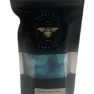 Freeze Dried Blue Raspberry Taffy Sweet Snack Snack Dry Snack Dry