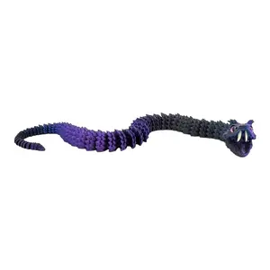 3D Printed Eyelash Viper - Realistic Reptile Figure and Decor