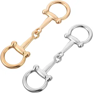 2 count Scarf Ring Clip Metal Horsebit  Scarf Buckle, Horsebit Clasp  Scarf Clips  Scarf Accessories for Women