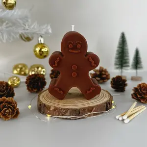 Christmas Gingerbread Man Scented Decor Candle