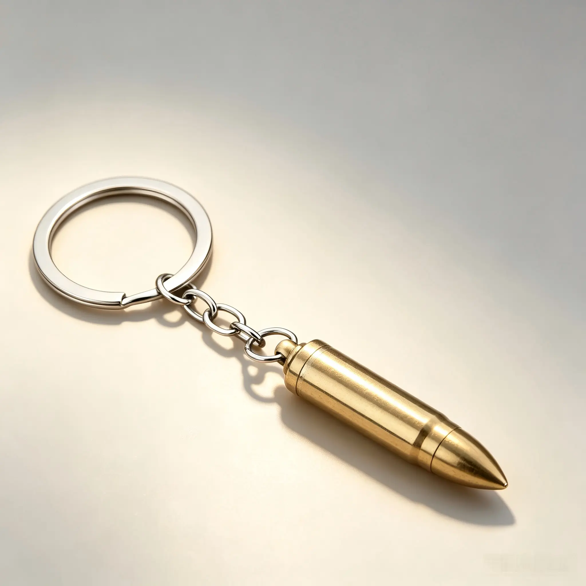 Women's Retro Bullet-Shape Metallic Keychain Ornament - Decorative Hanging Accessory for Home, Car Mirrors - Holiday Gift, All-Season Creative Present