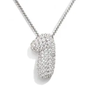 KissYan Bubble Number Necklace, 14K Gold Plated Cubic Zirconia 0-9 Charms Pendant Box Chain Necklace Inspiration Numerology Jewelry for Women Men,summerwins