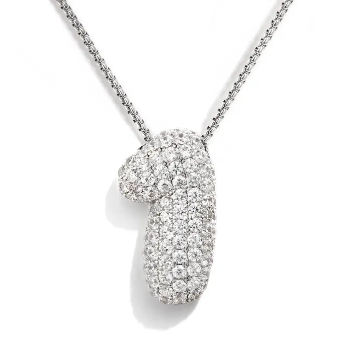 KissYan Bubble Number Necklace, 14K Gold Plated Cubic Zirconia 0-9 Charms Pendant Box Chain Necklace Inspiration Numerology Jewelry for Women Men,summerwins