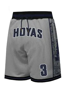 Men's Letter & Figure Patched Drawstring Waist Basketball Shorts, Casual Breathable Comfortable Pocket Mesh Shorts, Jersey Shorts, Athletic Shorts for Daily Wear, Men's Bottoms for All Seasons