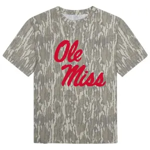 Ole Miss T-Shirt, Ole Miss Mossy Oak Camo Shirt – Collegiate Spirit Tee for Tailgates & Timber Days, T Shirt 3D Camo, Style T Shirt 3D Camo
