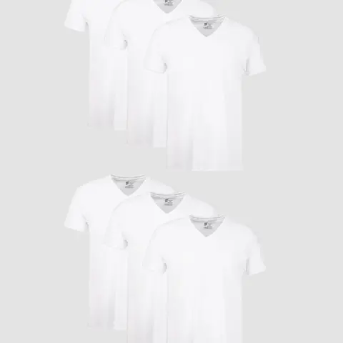 Hanes Men's Undershirt Pack V-neck Moisture-wicking Cotton With Odor Control 6-pack Underwear Multi Comfortable Fit Soft Stretch Fabric Breathable 777vp6