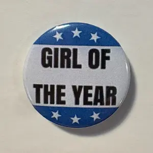 Girl of the year 1.25 inch Pin Button Badge - HANDMADE | pinback buttons pins vintage style 90s button trinket bag charm