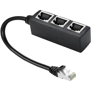 RJ45 Ethernet Splitter , Y Splitter Adapter 1 to 3 Port  Adapter  for  5/5e/6/7