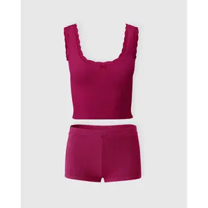 Pointelle Tank & Shortie Set