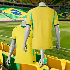 2026 Brazil National Team Home Yellow Short-Sleeve Soccer Jersey