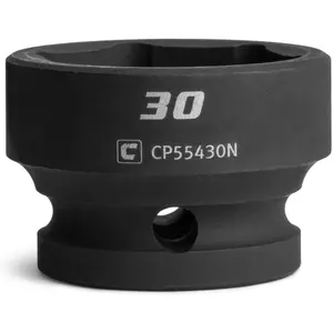 30 mm Stubby Impact Socket 1/2 in Drive 6-Point Metric