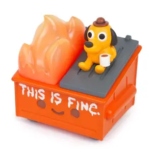 Lil Dumpster Fire This is Fine Edition Vinyl Figure by 100% Soft