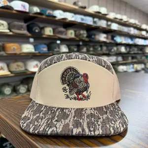 Strutting Tom 7 Panel Hat - Timber Camo