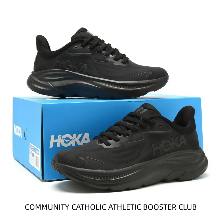 This sleek all-black running sneaker comes with a thick cushioned sole to absorb pavement impact, great for daily commutes, long walks and steady jogging sessions.