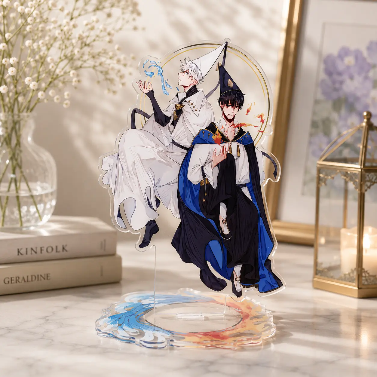 Anime Inspired Acrylic Standee 6in, Clear Character Display Stand, Desk Decor, Collectible Figure, Room Decoration Gift