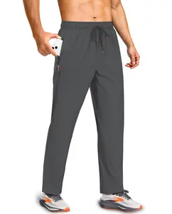 Men's Lightweight Hiking Pants Quick-Dry Water-Proof Sweatpants Joggers with Zipper Pockets for Workout Travel Running Sports Jogging Wear Men's Lightweight Hiking Pants Quick-Dry Water-Proof Sweatpants Joggers with Zipper Pockets for Workout Travel Running Sports Jogging Wear