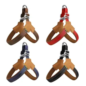 Reflective Y-Shape Dog Harness, Double Reinforcement & Quick Release Connector Vest Harnesses for Small-Medium Dogs, No-Pull Comfort Puppy Walking Vest, Double Reinforcement Vest Harnesses
