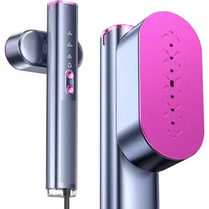 Travel Steamer for Clothes,100-240V Portable Garment Steamer, Steamer&Iron 2 In 1,30s Fast Heat-up,120ml Water Tank,Large Ceramic Heat Panel,HandheldSteamer for Global &  Traveling,Purple